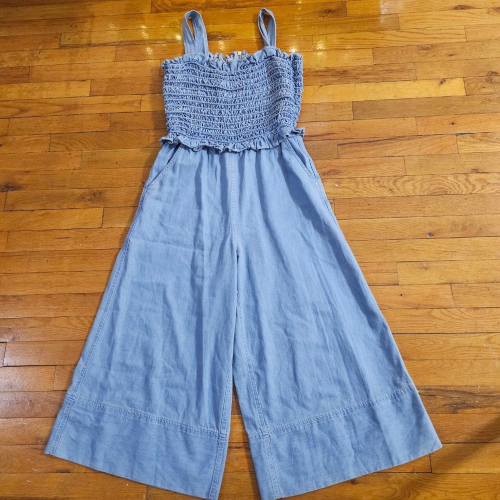 Sea New York Blue Denim Jumpsuit Size 4
